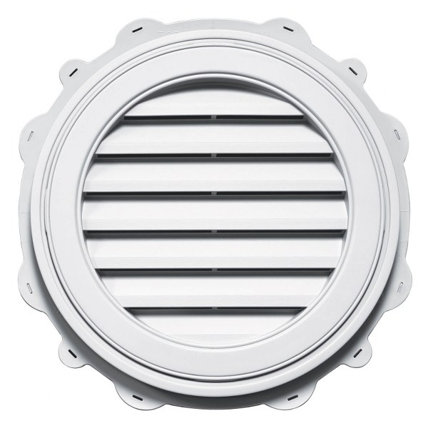 22 VINYL ROUND LOUVER ASP WHT ASPEN 117 WHITE ROYAL EP RBP"